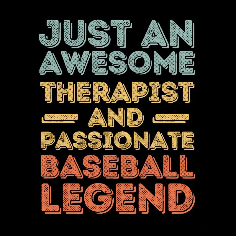 Therapist Baseball retro