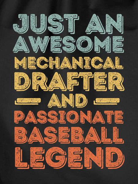 Technischer-Zeichner Baseball retro