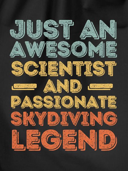 Scientists Skydiving retro