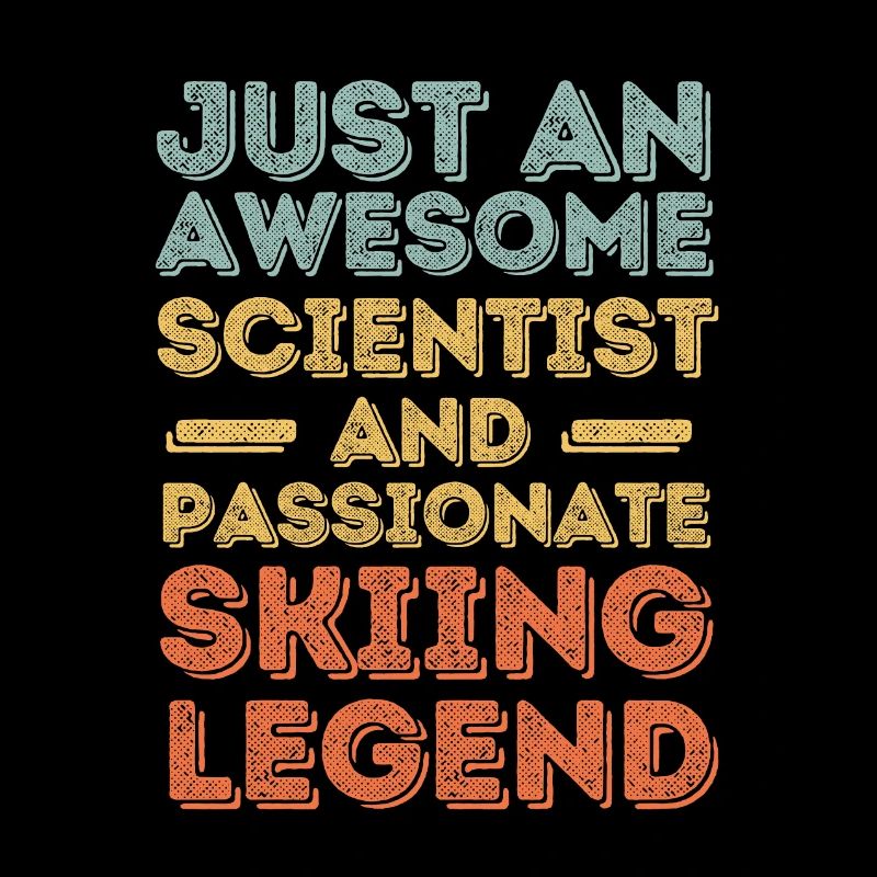 Scientifiques ski rétro