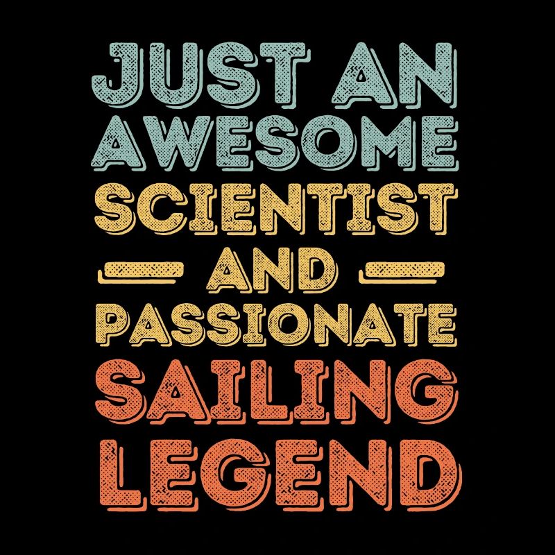 Scientist sailing retro