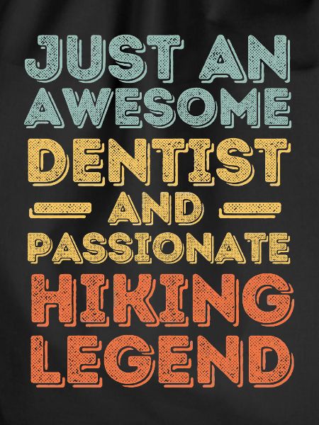 Dentist hiking retro