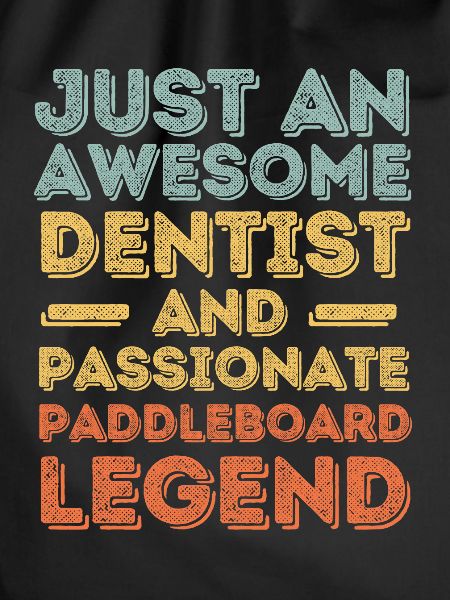 Dentist Paddleboard retro
