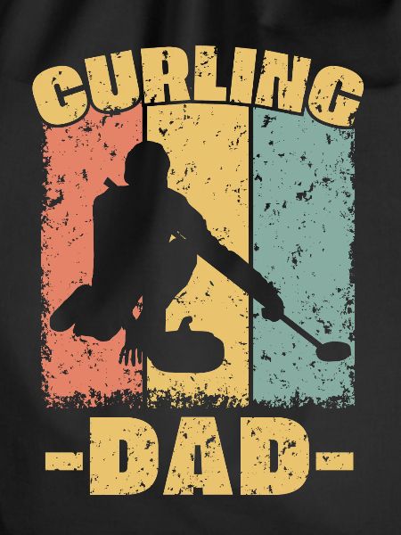 Curling dad retro
