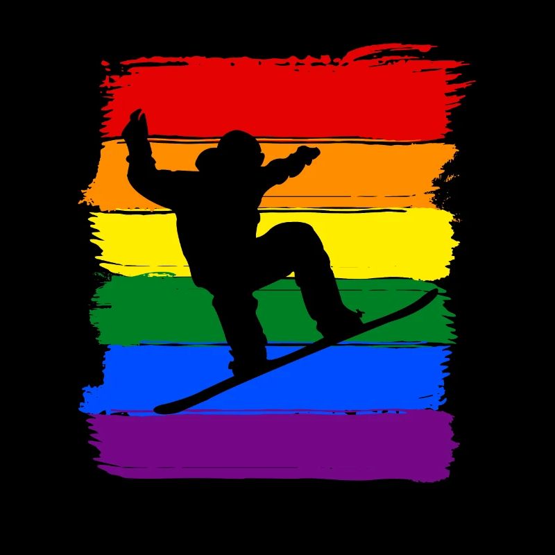 Snowboarding LGBT Pride
