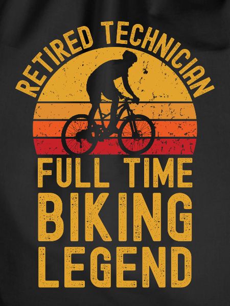 Retired technician biking legend