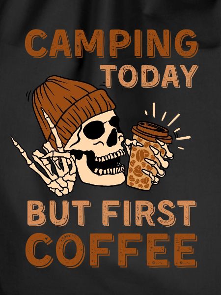 Coffee Camping skeleton