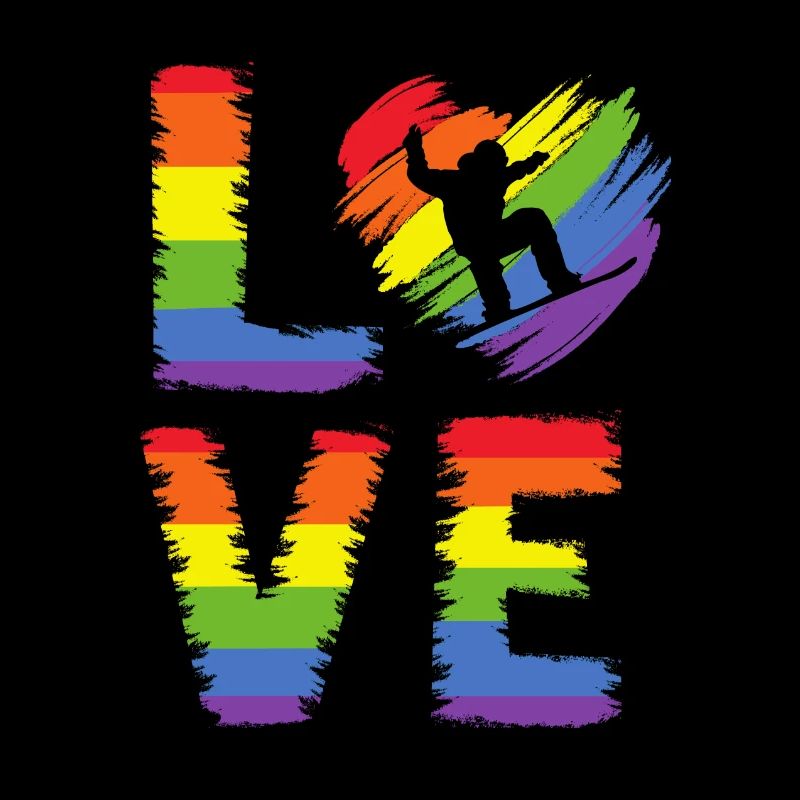 Snowboarding LGBT Pride