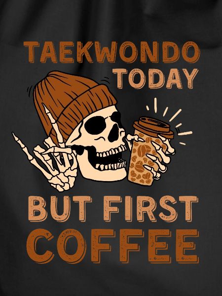 Coffee Taekwondo skeleton