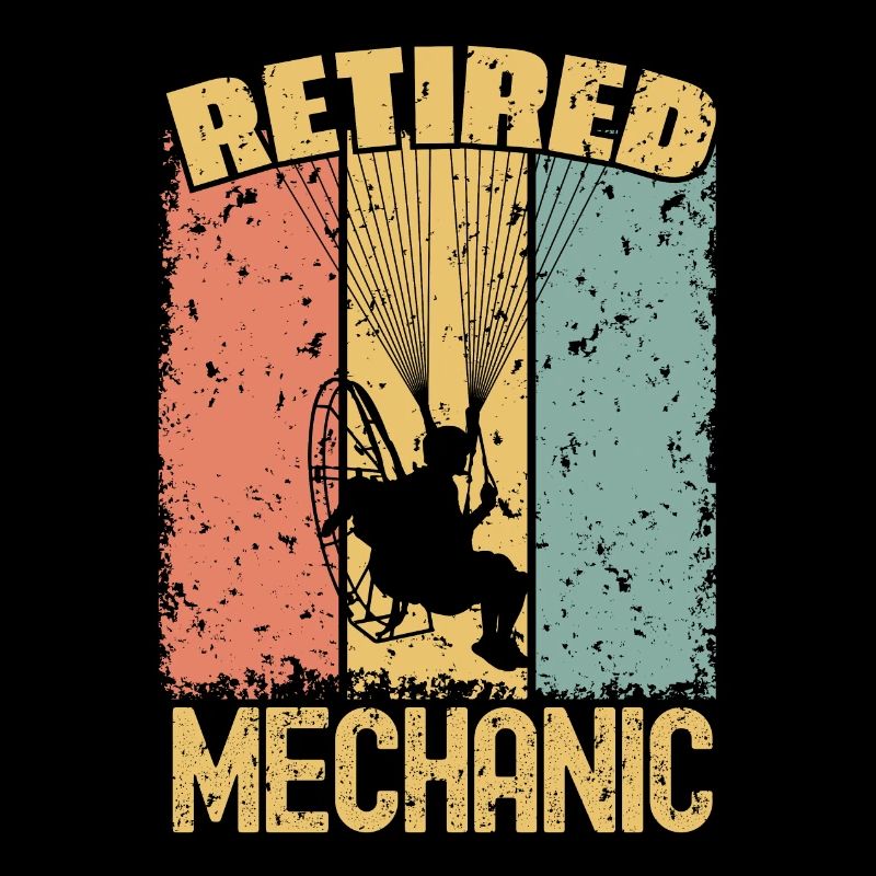 Paramoteur mécanicien à la retraite