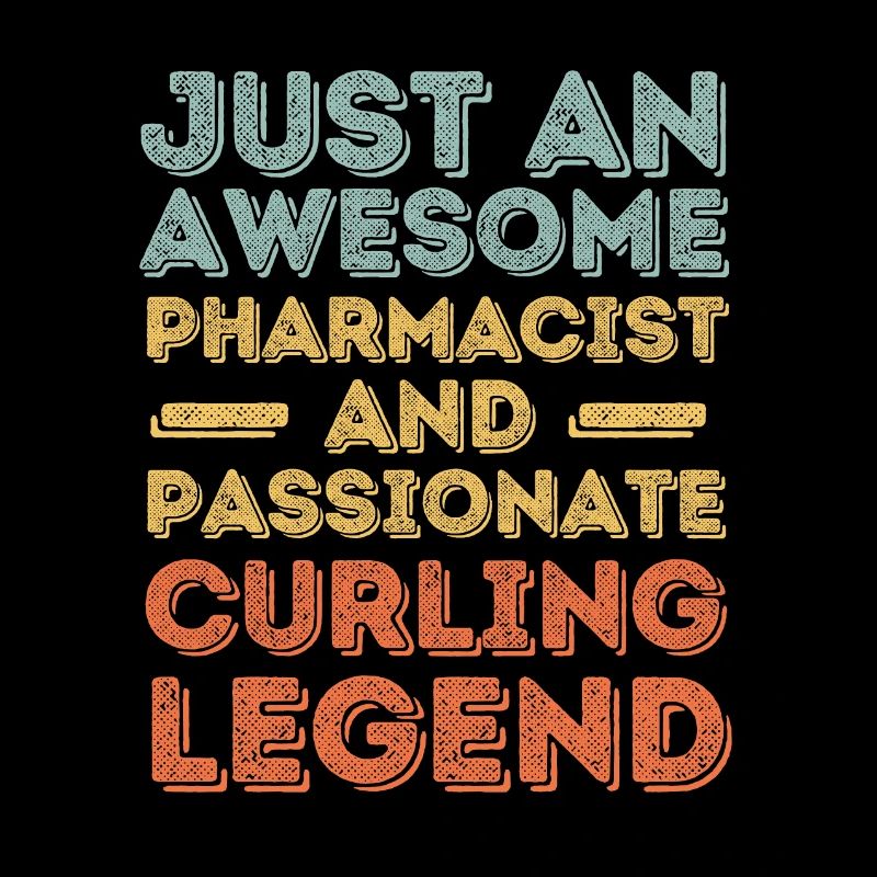 Apotheker Curling-Legende retro