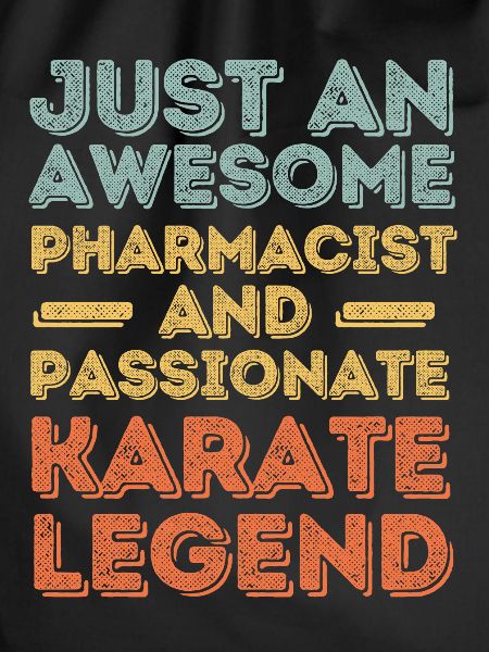Pharmacist Karate legend retro