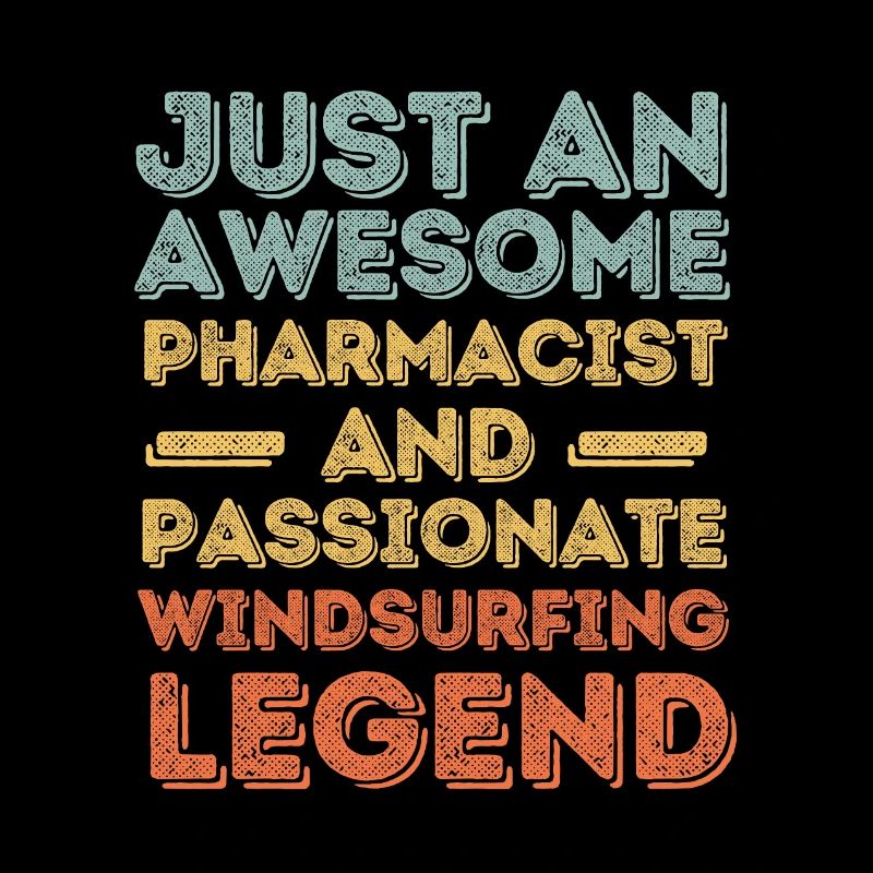 Pharmacist Windsurfing legend retro
