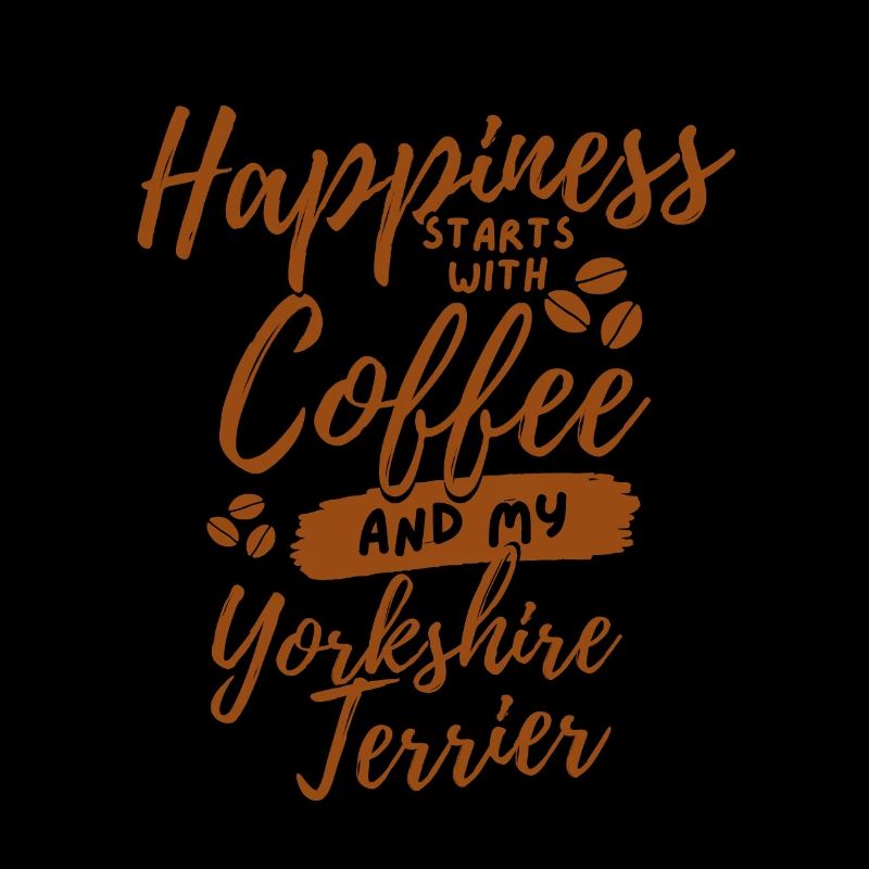 Amateur de café Yorkshire-terrier