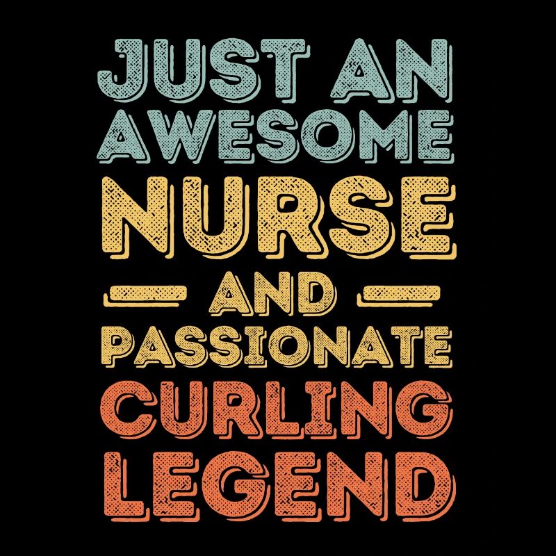 Krankenschwester Curling Legende retro