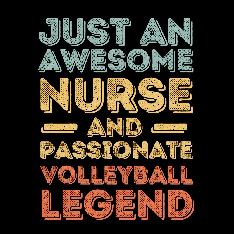 Krankenschwester Volleyball Legende retro