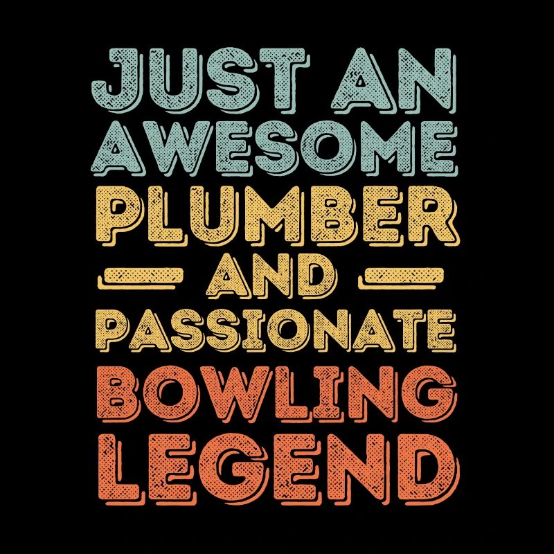 Klempner Bowling-Legende retro