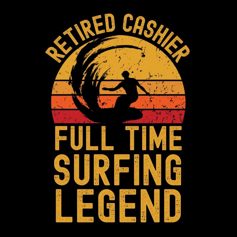 Retired cashier surfing legend