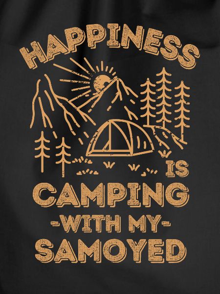 Camping with samoyed