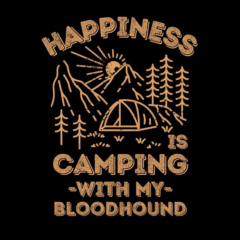 Camping with bloodhound