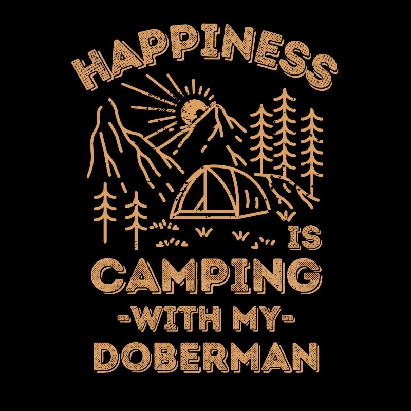 Camping mit Dobermann