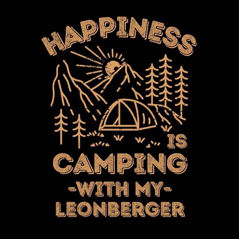 Camping avec le leonberg