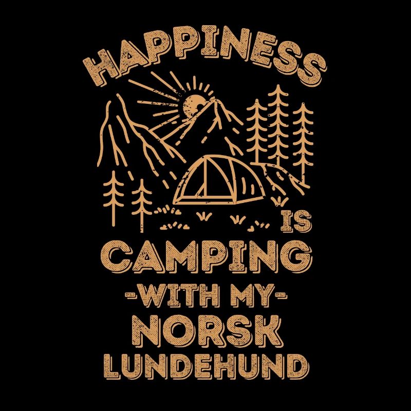 Camping avec Norsk lundehund