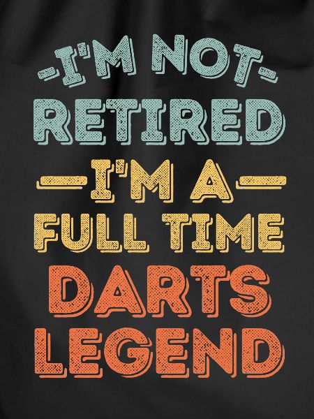 Retired and darts legend