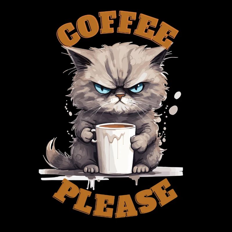 Coffee Please Cat