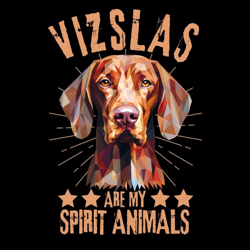 Vizsla Lover Geometry Vizsla Art