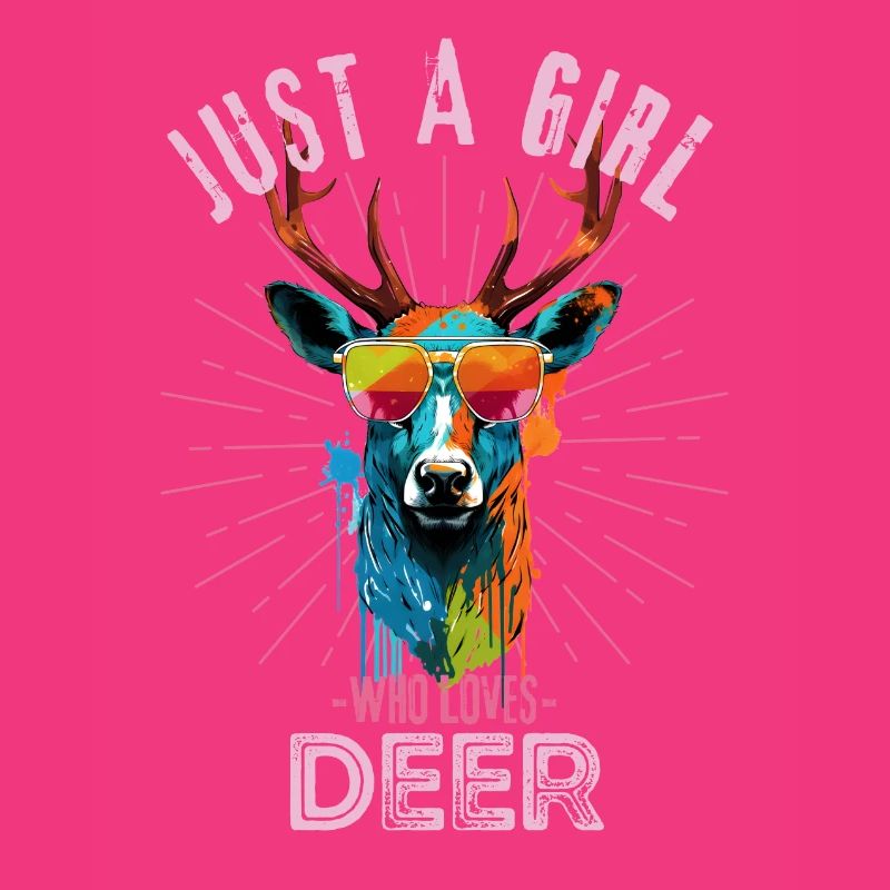 Deer with sunglasses