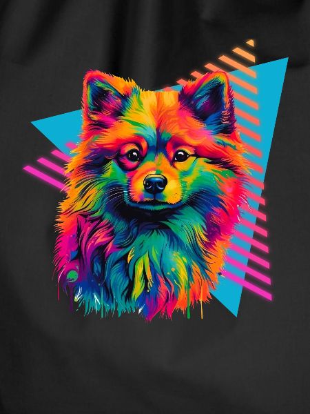 Miniature Spitz 80s Style