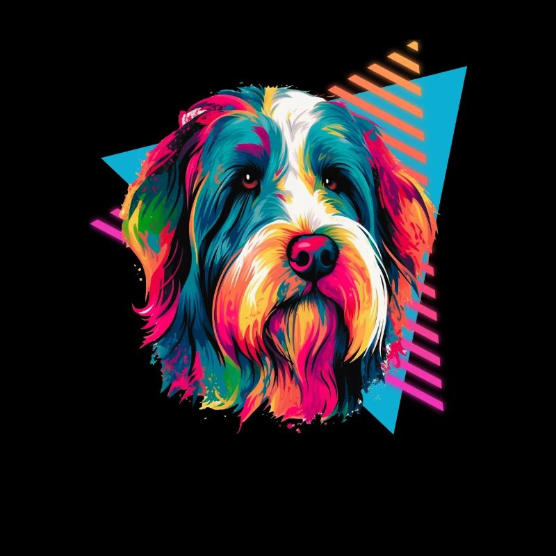 Bearded Collie 80s Style
