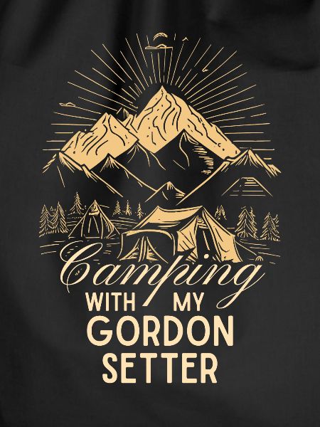 Gordon Setter Camping