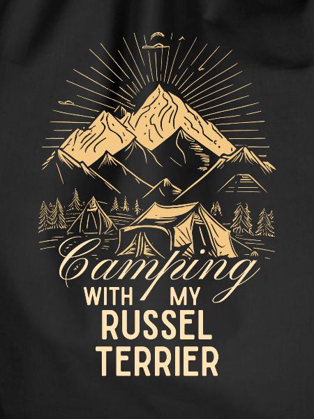 Russel Terrier Camping