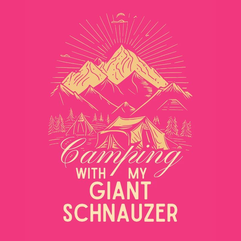 Camping de Schnauzer géant