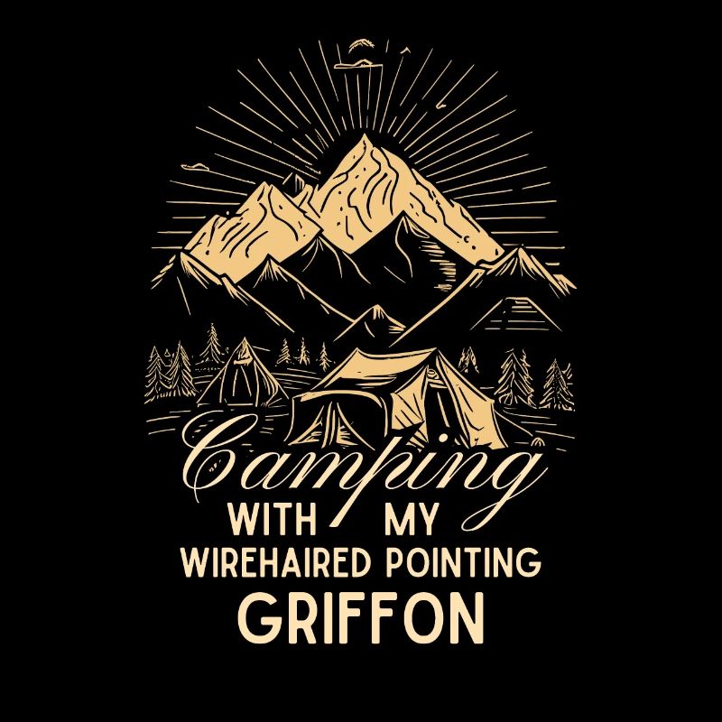 Griffon Korthals Camping Braque à poil dur