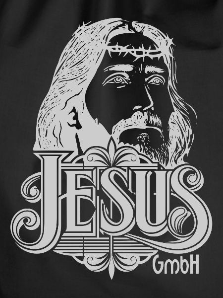 Jesus Kopf hellgrau