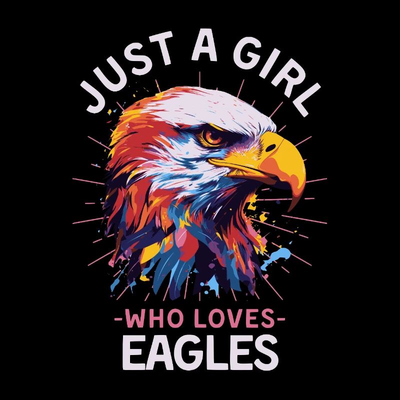 Colorful Bald Eagle Eagle Paint Splash