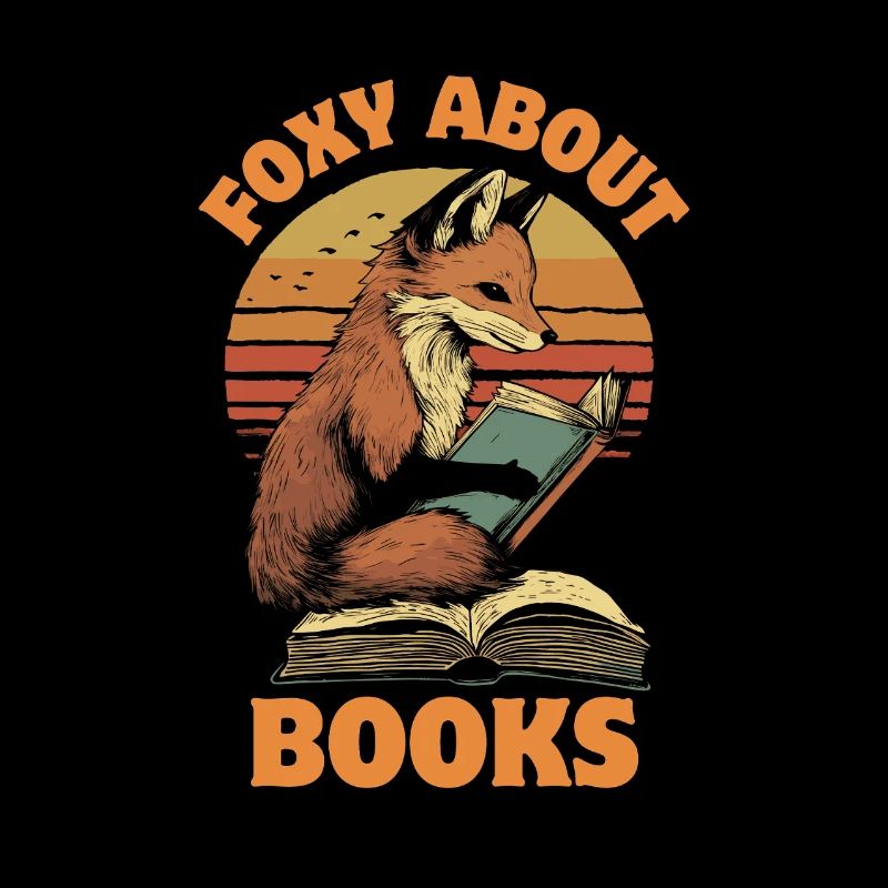 Fox with books