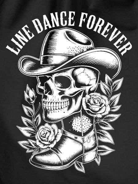 Bone Cowboy with Flower Frame
