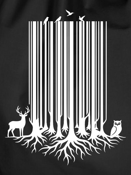 Baum-Barcode White