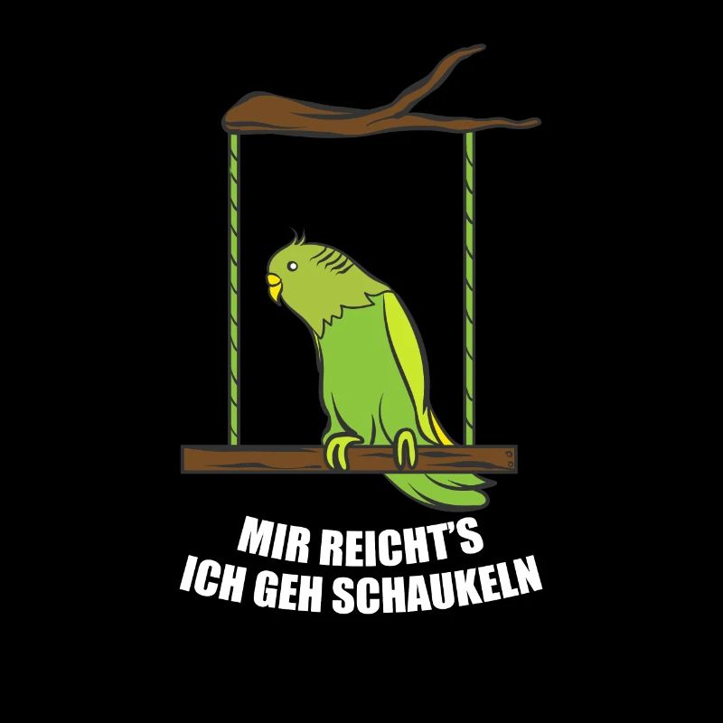 Funny Budgie Parakeet Lover Swing Gift