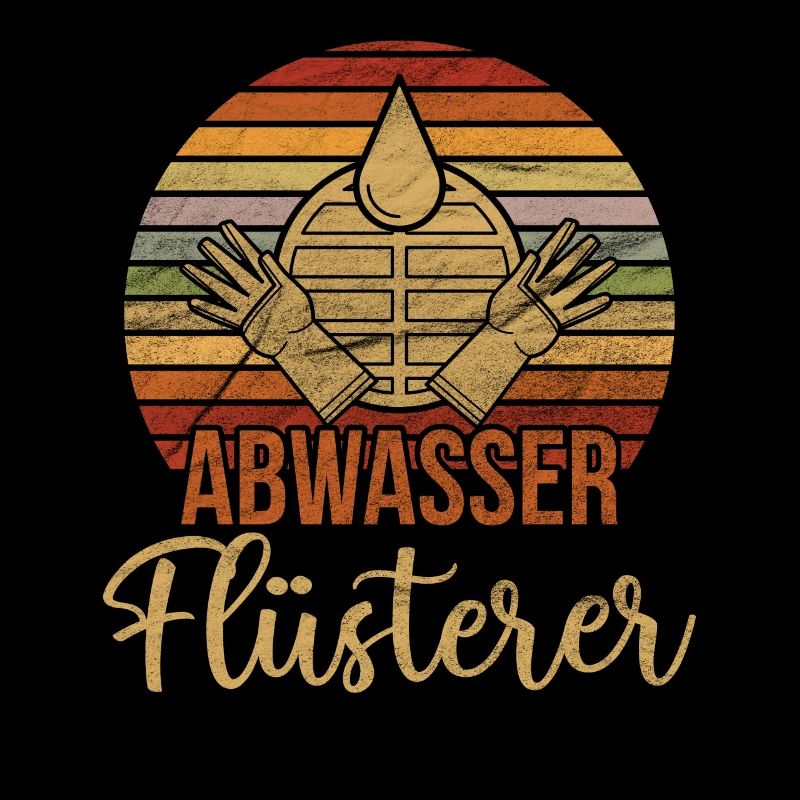 Retro Abwasser Flüsterer Abwassertechniker