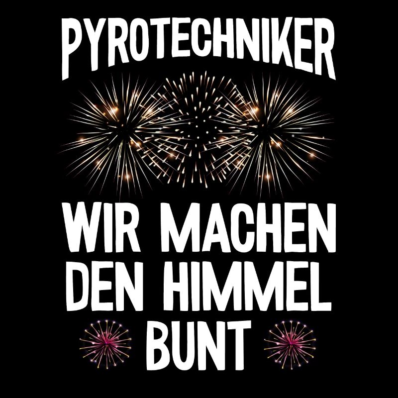 Pyrotechniker Himmel bunt Böller Pyrotechnik