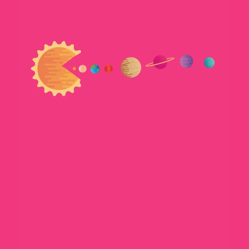 Funny Sun Planets Outer Space Galaxy Solar System