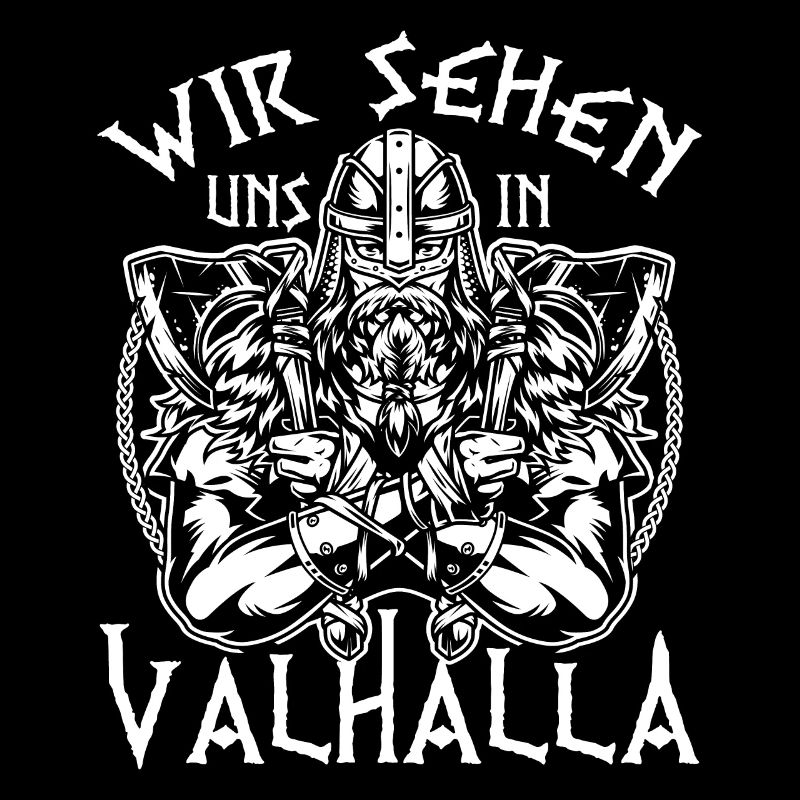 Wikinger wir sehen uns in Valhalla