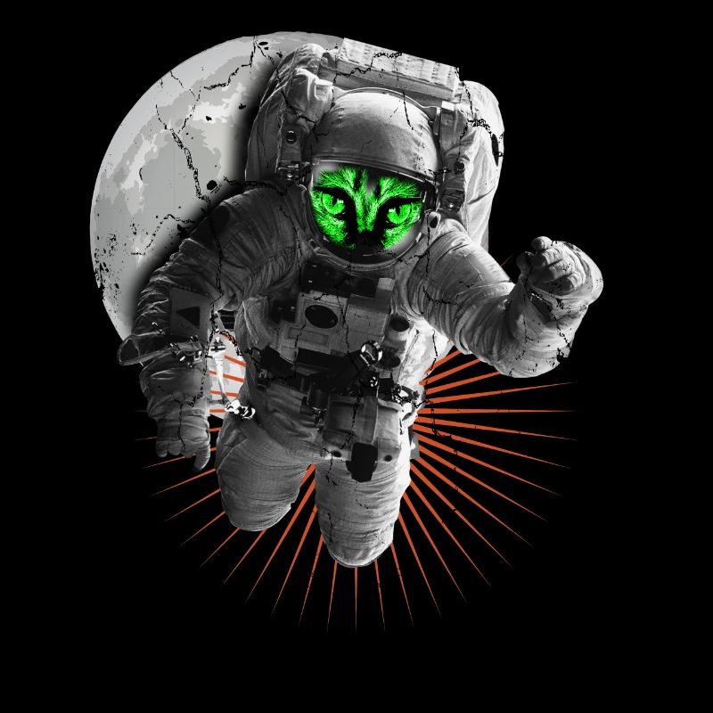 Astronaute Monster Univers Lune Planètes spatiales