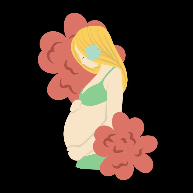 Cadeau de naissance de grossesse de fleurs