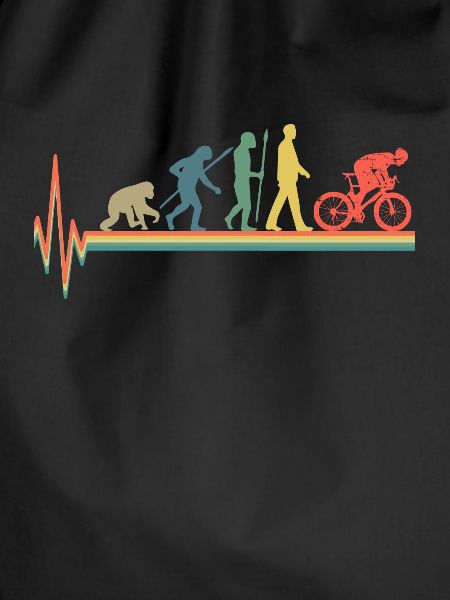 Biker heartbeat retro